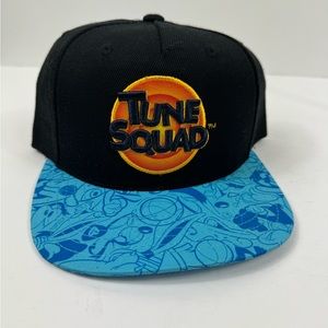 Space Jam: A New Legacy Movie Tune Squad Logo Black & Blue Snapback Cap‎